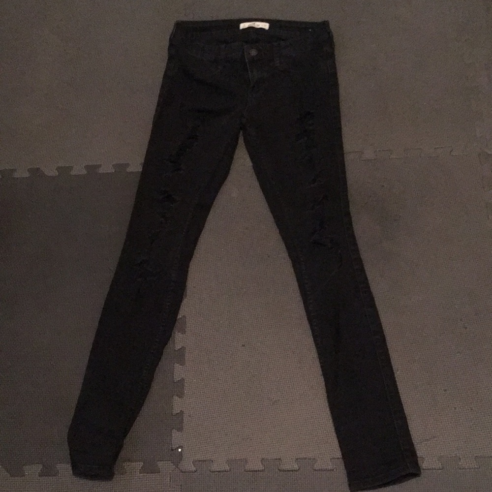 black ripped jeans!